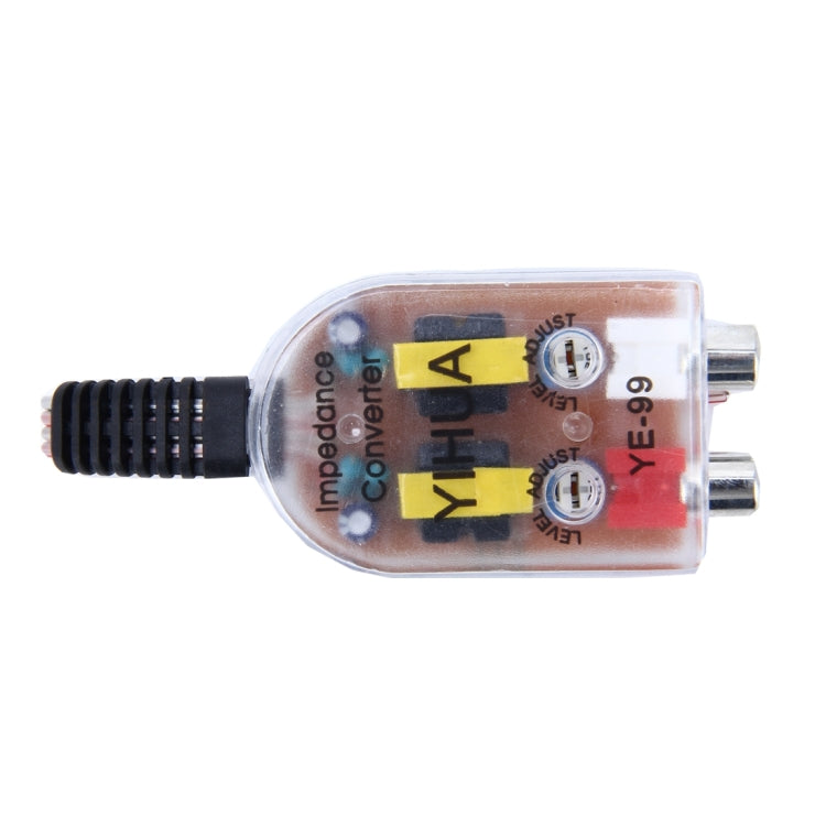 YE-99 Vehicle Car High to Low Impedance Converter Adapter Speaker to RCA Line - Car Amplifiers by buy2fix | Online Shopping UK | buy2fix
