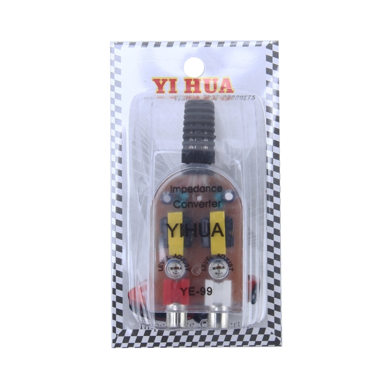 YE-99 Vehicle Car High to Low Impedance Converter Adapter Speaker to RCA Line - Car Amplifiers by buy2fix | Online Shopping UK | buy2fix