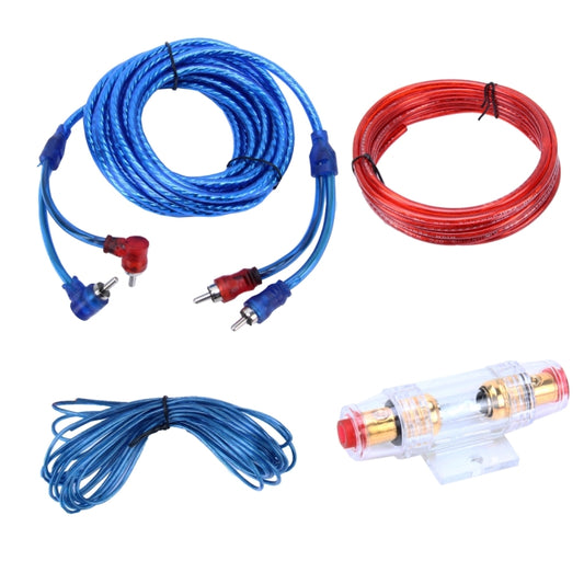YH-128 1200W Car Amplifier Audio Power Cable Subwoofer Wiring Installation Kit with High Performance RCA Interconnect - DIY Cables by buy2fix | Online Shopping UK | buy2fix