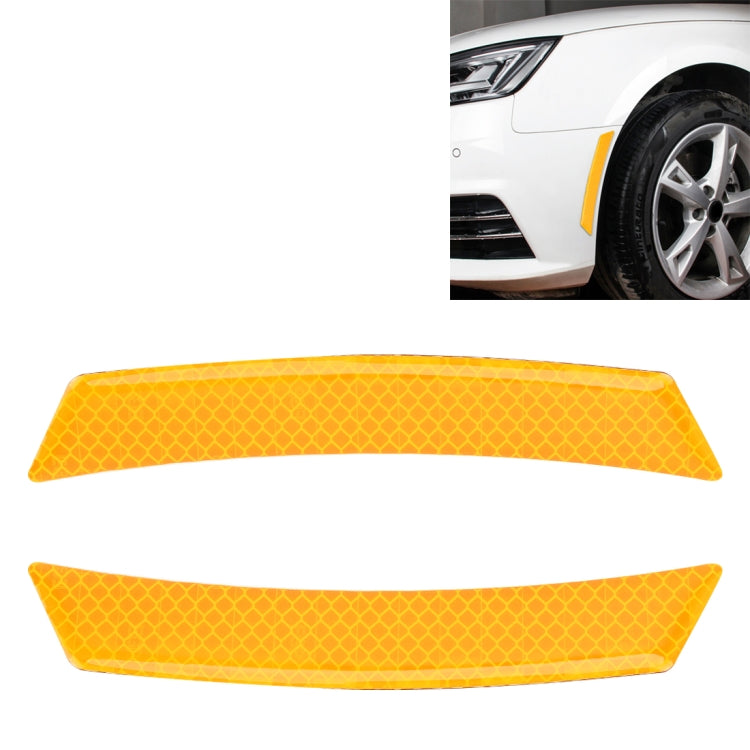 2 PCS Car-Styling Wheel Eyebrow Decorative Sticker Decorative Strip (Yellow) by buy2fix