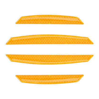 4 PCS Universal Car Door Anti-collision Strip Protection Guards Trims Stickers (Yellow) - Anti Collision Sticker by buy2fix | Online Shopping UK | buy2fix