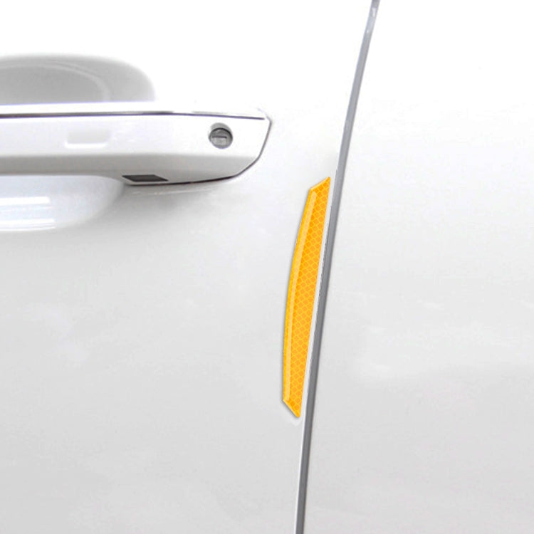 4 PCS Universal Car Door Anti-collision Strip Protection Guards Trims Stickers (Yellow) - Anti Collision Sticker by buy2fix | Online Shopping UK | buy2fix