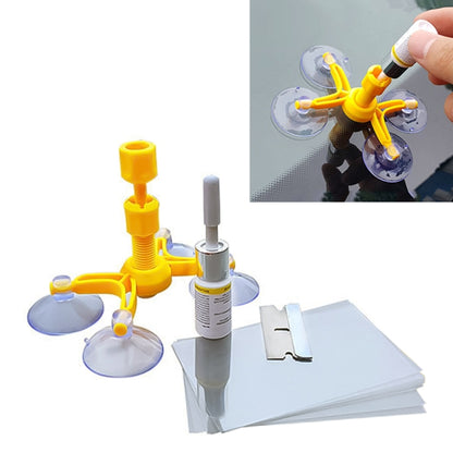 Professional Windscreen Repair Tool Paintless Dent Removal Car Window Windshield Repair Kit Chip Crack Auto Glass(Yellow) by buy2fix