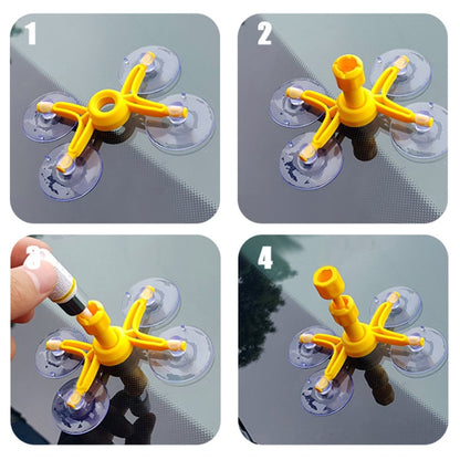 Professional Windscreen Repair Tool Paintless Dent Removal Car Window Windshield Repair Kit Chip Crack Auto Glass(Yellow) by buy2fix