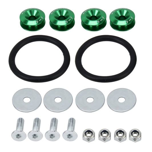 4 PCS Car Modified Screw Gaskets Bodywork Stainless Steel Gasket Bolts, Diameter: 24mm(Green) - Nuts & Bolts by buy2fix | Online Shopping UK | buy2fix