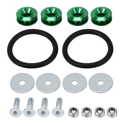 4 PCS Car Modified Screw Gaskets Bodywork Stainless Steel Gasket Bolts, Diameter: 24mm(Green) - Nuts & Bolts by buy2fix | Online Shopping UK | buy2fix