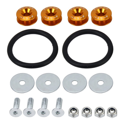 4 PCS Car Modified Screw Gaskets Bodywork Stainless Steel Gasket Bolts, Diameter: 24mm(Gold) - Nuts & Bolts by buy2fix | Online Shopping UK | buy2fix