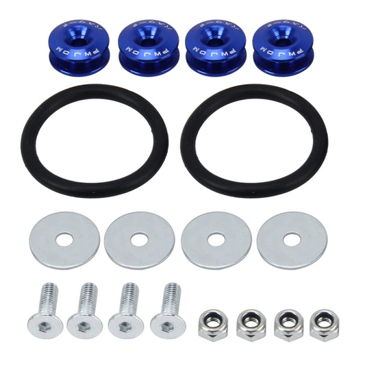 4 PCS Car Modified Screw Gaskets Bodywork Stainless Steel Gasket Bolts, Diameter: 24mm(Blue) - Nuts & Bolts by buy2fix | Online Shopping UK | buy2fix