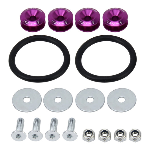 4 PCS Car Modified Screw Gaskets Bodywork Stainless Steel Gasket Bolts, Diameter: 24mm(Purple) - Nuts & Bolts by buy2fix | Online Shopping UK | buy2fix