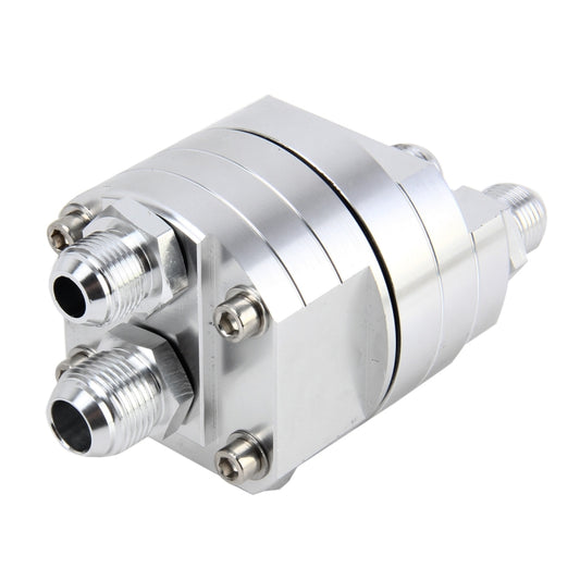Car Universal Aluminum AN8 Split Cake Oil Handle Oil Filter Sandwich Adapter For Oil Cooler Plate Kit Oil Filter Cooler Sandwich Plate Adapter Cooler Adapter - Engine Fittings by buy2fix | Online Shopping UK | buy2fix