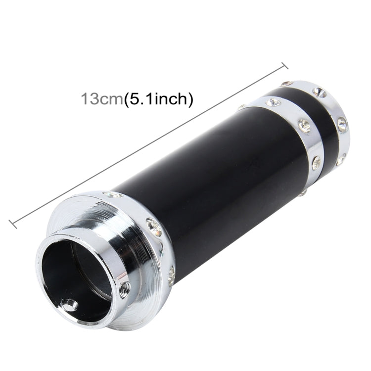 Universal Aluminum Silver Black Decorative Strip Hand Brake Lever Hand Brake Cover Grips Hand Brake Protective Cover by buy2fix