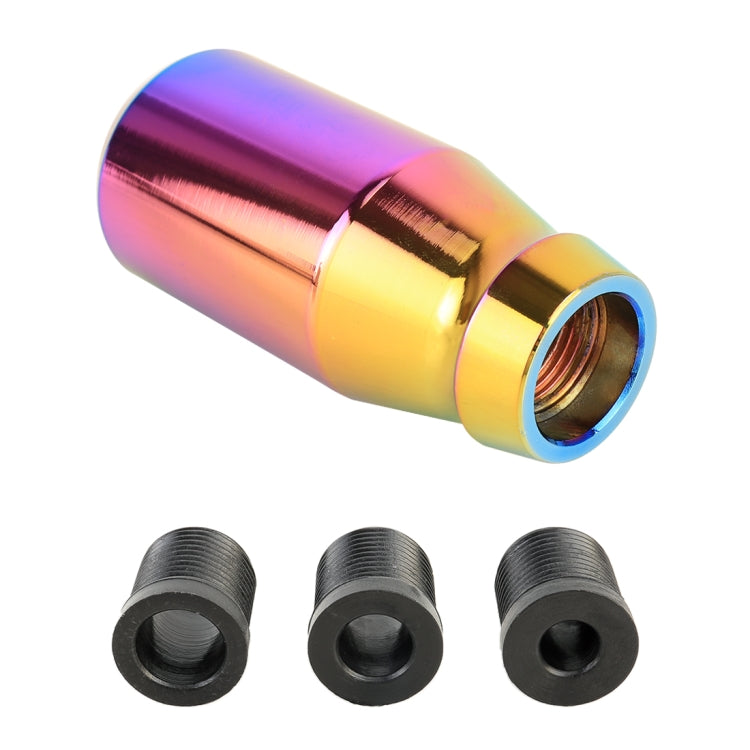 Universal Car Modified Gear Shift Knob Solid Color Smooth Auto Transmission Shift Lever Knob with Three Rubber Covers (Colour) by buy2fix