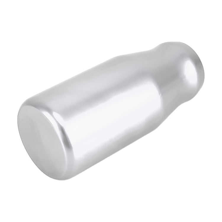 Universal Car Modified Gear Shift Knob Solid Color Smooth Auto Transmission Shift Lever Knob with Three Rubber Covers(Silver) by buy2fix