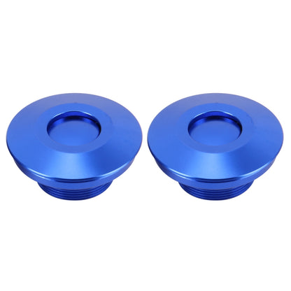 2 PCS Racing Car Cover Lock Aluminum Alloy Car Modification Oil Cap Modified Engine Cover Lock Racing Front Cover Lock(Blue) - Locks & Hasps by buy2fix | Online Shopping UK | buy2fix
