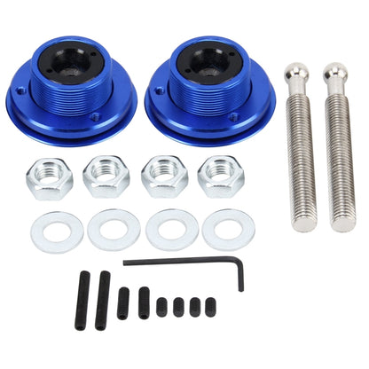 2 PCS Racing Car Cover Lock Aluminum Alloy Car Modification Oil Cap Modified Engine Cover Lock Racing Front Cover Lock(Blue) - Locks & Hasps by buy2fix | Online Shopping UK | buy2fix