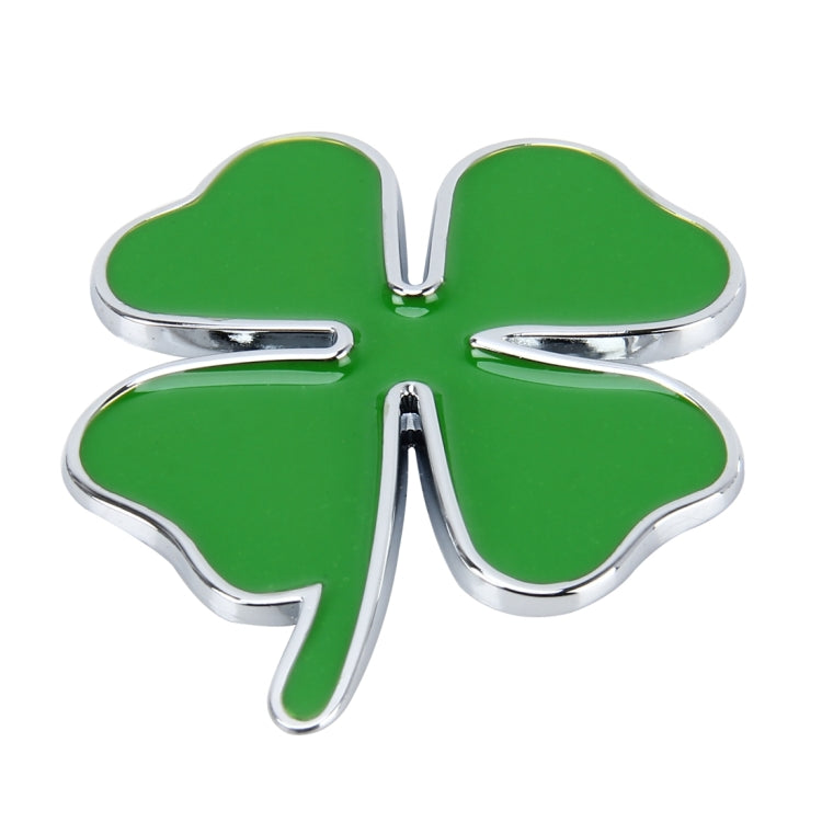 Four Leaf Clover Herb Luck Symbol Badge Emblem Labeling Sticker Styling Car Dashboard Decoration, Size: 7.5*6cm by buy2fix