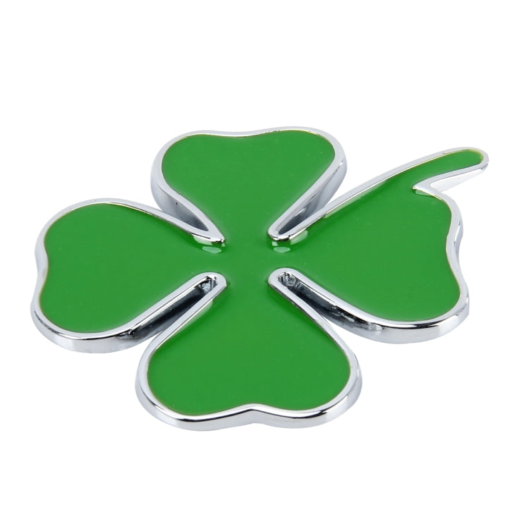 Four Leaf Clover Herb Luck Symbol Badge Emblem Labeling Sticker Styling Car Dashboard Decoration, Size: 4*3.3cm by buy2fix