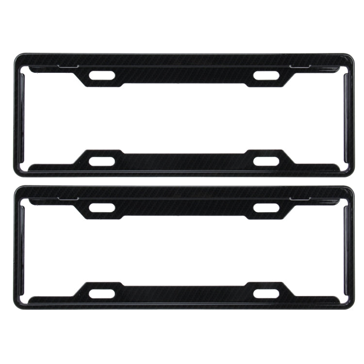 2 PCS Carbon Lead License Plate Frame Simple and Beautiful Car License Plate Frame Holder Universal License Plate Holder(Black) by buy2fix