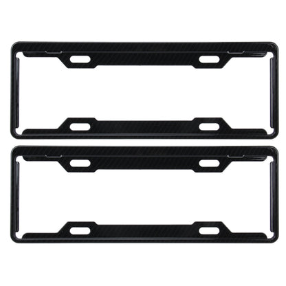 2 PCS Carbon Lead License Plate Frame Simple and Beautiful Car License Plate Frame Holder Universal License Plate Holder(Black) by buy2fix