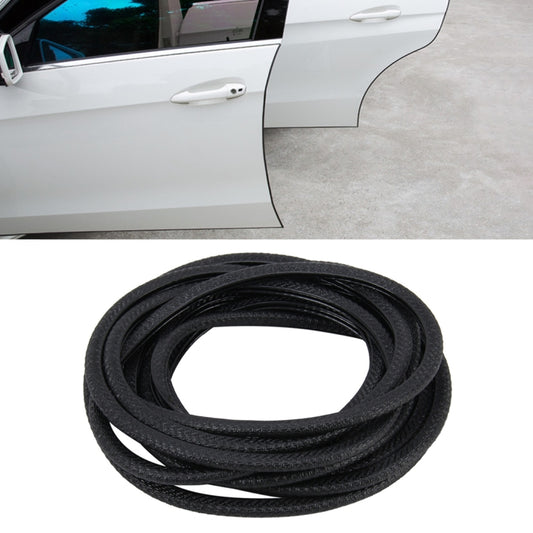 5m Rubber Car Side Door Edge Protection Wire Guards Cover Trims Stickers(Black) by buy2fix