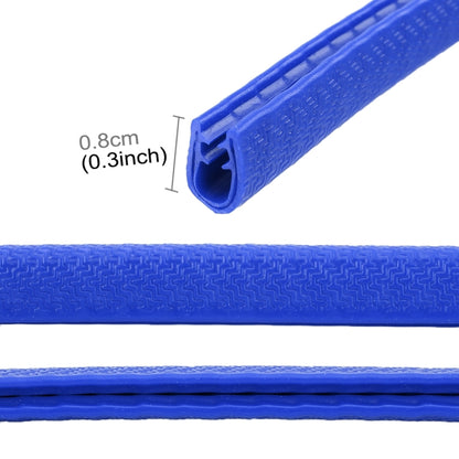 5m Rubber Car Side Door Edge Protection Wire Guards Cover Trims Stickers(Blue) by buy2fix