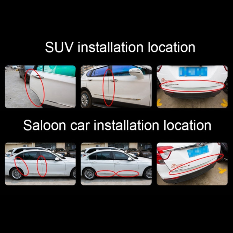 5m Rubber Car Side Door Edge Protection Wire Guards Cover Trims Stickers(Blue) by buy2fix