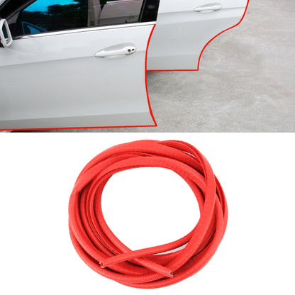 5m Rubber Car Side Door Edge Protection Wire Guards Cover Trims Stickers(Red) by buy2fix