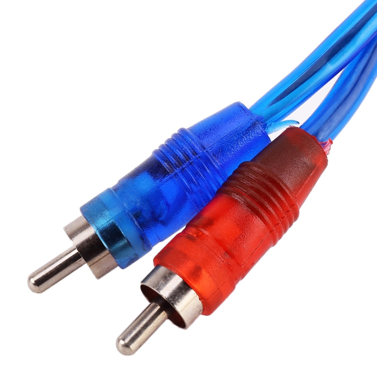 Car AV Audio Video 1 Female to 2 Male Aluminum Extension Cable Wiring Harness, Cable Length: 26cm - DIY Cables by buy2fix | Online Shopping UK | buy2fix