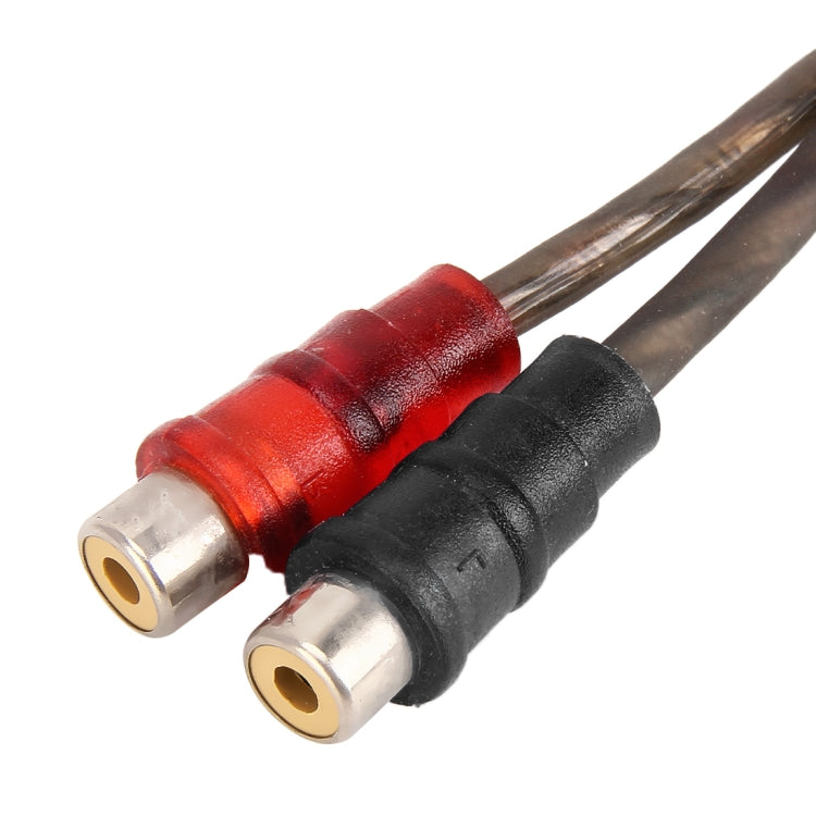 Car AV Audio Video 2 Female to 1 Male Copper Extension Cable Wiring Harness, Cable Length: 26cm - DIY Cables by buy2fix | Online Shopping UK | buy2fix
