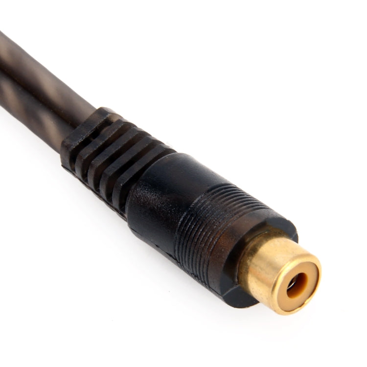 Car AV Audio Video 1 Female to 2 Male Copper Extension Cable Wiring Harness, Cable Length: 26cm - DIY Cables by buy2fix | Online Shopping UK | buy2fix