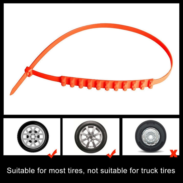 Car Tire Emergency Double Grid Anti-skid Chains Tyre Anti-slip Chains - Car Road Trouble Clearer by buy2fix | Online Shopping UK | buy2fix