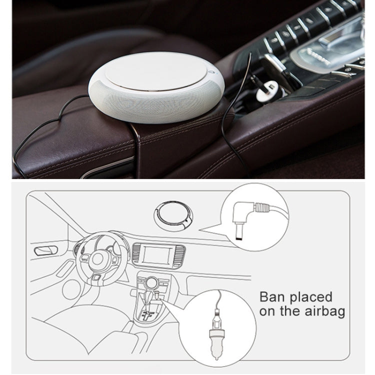 CARZOR Z1 2W USB Car Air Purifier Negative Ions Air Cleaner(White) - Air Purifier by buy2fix | Online Shopping UK | buy2fix