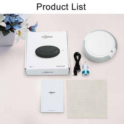 CARZOR Z1 2W USB Car Air Purifier Negative Ions Air Cleaner(White) - Air Purifier by buy2fix | Online Shopping UK | buy2fix