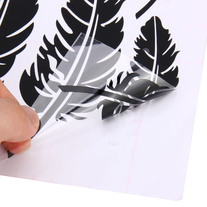 10 PCS Emblem Feather Car Stickers Waterproof Plastic Decal Sticker(Black) by buy2fix
