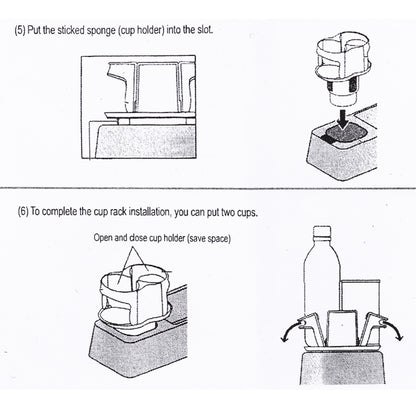 SB-1066 2 in 1 Car Auto Universal Cup Holder Drink Holder by buy2fix
