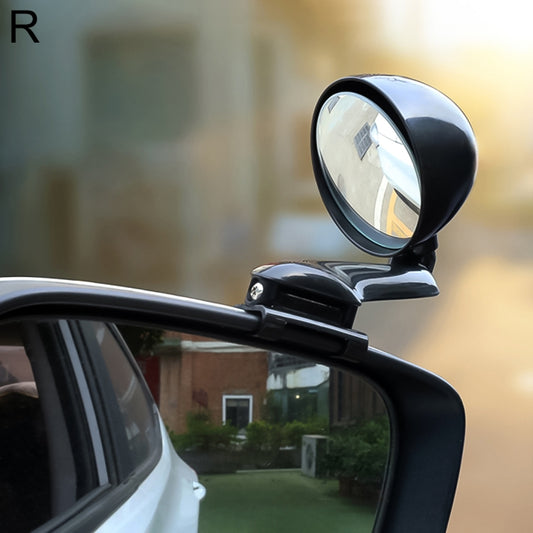 3R-095 Auxiliary Rear View Mirror Car Adjustable Blind Spot Mirror Wide Angle Auxiliary Rear View Side Mirror for Right Mirror(Black) - Convex Mirror & Accessories by 3R | Online Shopping UK | buy2fix