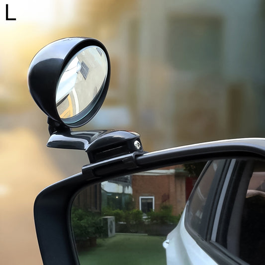 3R-094 Auxiliary Rear View Mirror Car Adjustable Blind Spot Mirror Wide Angle Auxiliary Rear View Side Mirror for Left Mirror(Black) - Convex Mirror & Accessories by 3R | Online Shopping UK | buy2fix