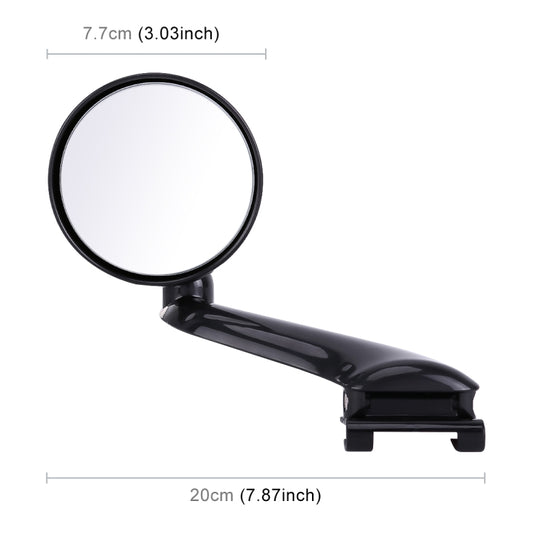 3R-094 Auxiliary Rear View Mirror Car Adjustable Blind Spot Mirror Wide Angle Auxiliary Rear View Side Mirror for Left Mirror(Black) - Convex Mirror & Accessories by 3R | Online Shopping UK | buy2fix