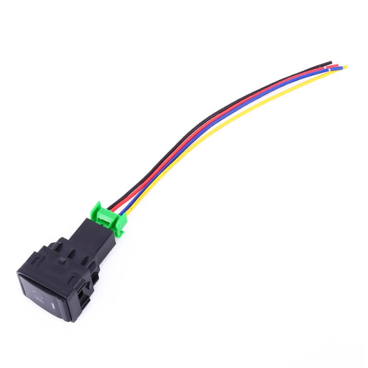 Car Fog Light 5 Pin On-Off Button Switch with Cable for Nissan Sylphy(Green Light) - Car Switches by buy2fix | Online Shopping UK | buy2fix