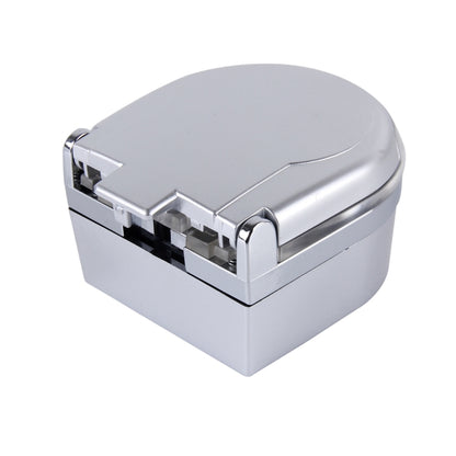 SHUNWEI SD-1201 Mini Portable Car Ashtray Blue LED Light for Dashboard Cigar Cigarette(Silver) by buy2fix