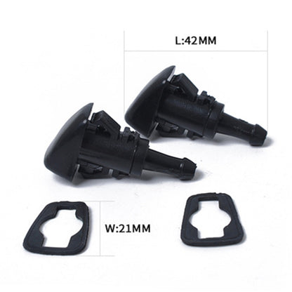 2 PCS Windshield Washer Wiper Jet Water Spray Nozzle 5113049AA for 2001-2013 Chrysler Jeep / dodge - Windscreen Wipers by buy2fix | Online Shopping UK | buy2fix