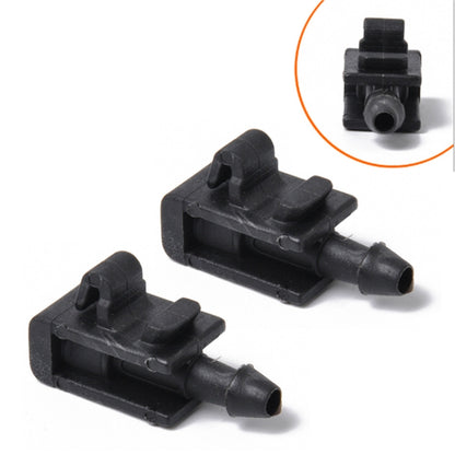 2 PCS Windshield Washer Wiper Jet Water Spray Nozzle Buckle 8200082347 for 2005-2007 Renault Megana 2 - Windscreen Wipers by buy2fix | Online Shopping UK | buy2fix