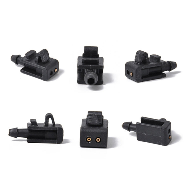 2 PCS Windshield Washer Wiper Jet Water Spray Nozzle Buckle 8200082347 for 2005-2007 Renault Megana 2 - Windscreen Wipers by buy2fix | Online Shopping UK | buy2fix
