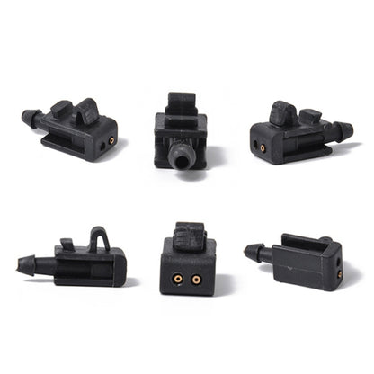 2 PCS Windshield Washer Wiper Jet Water Spray Nozzle Buckle 8200082347 for 2005-2007 Renault Megana 2 - Windscreen Wipers by buy2fix | Online Shopping UK | buy2fix
