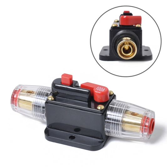 DC 12-24V Car Circuit Breaker Stereo Audio Fuse Holder Insurance 100A Fuse - Fuse by buy2fix | Online Shopping UK | buy2fix