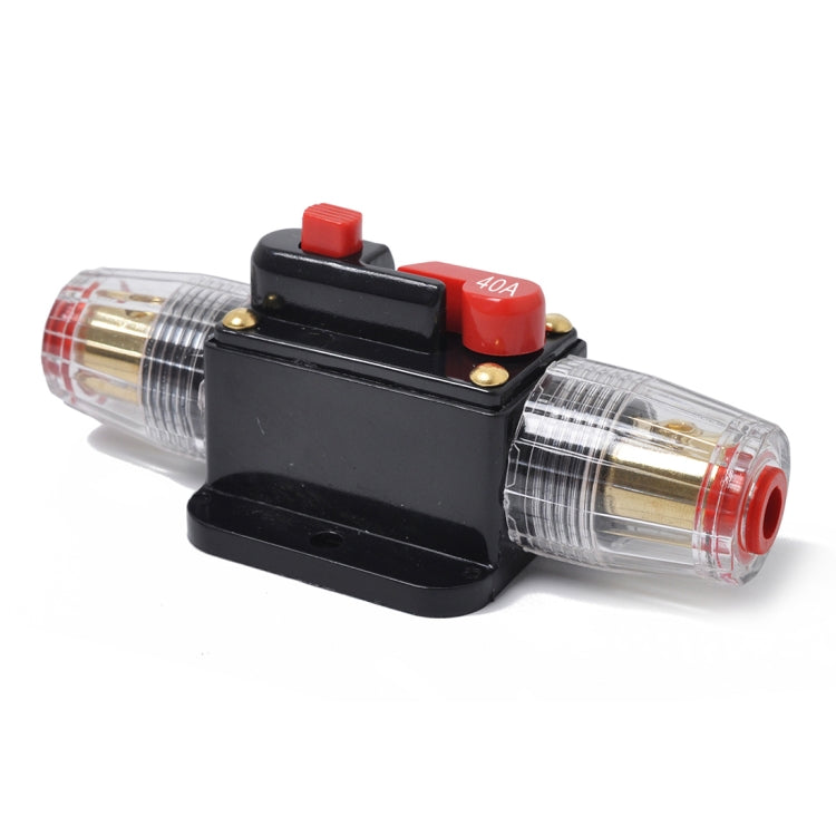 DC 12-24V Car Circuit Breaker Stereo Audio Fuse Holder Insurance 40A Fuse - Fuse by buy2fix | Online Shopping UK | buy2fix