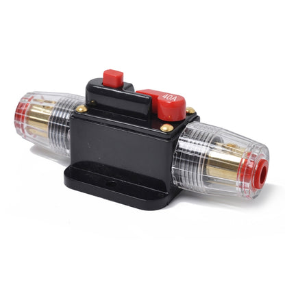 DC 12-24V Car Circuit Breaker Stereo Audio Fuse Holder Insurance 40A Fuse - Fuse by buy2fix | Online Shopping UK | buy2fix