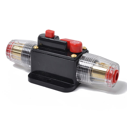 DC 12-24V Car Circuit Breaker Stereo Audio Fuse Holder Insurance 80A Fuse - Fuse by buy2fix | Online Shopping UK | buy2fix