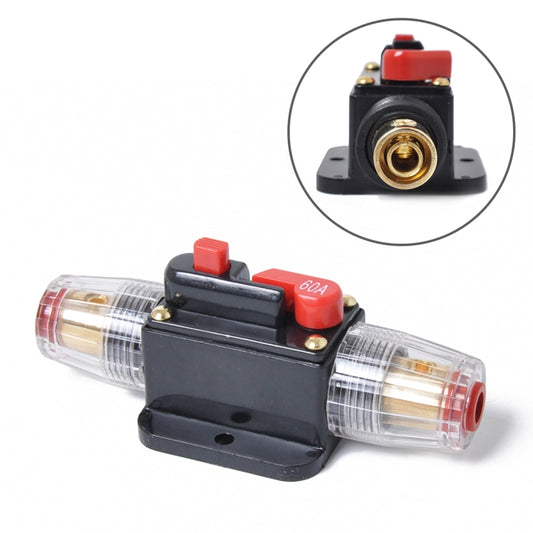 DC 12-24V Car Circuit Breaker Stereo Audio Fuse Holder Insurance 60A Fuse - Fuse by buy2fix | Online Shopping UK | buy2fix