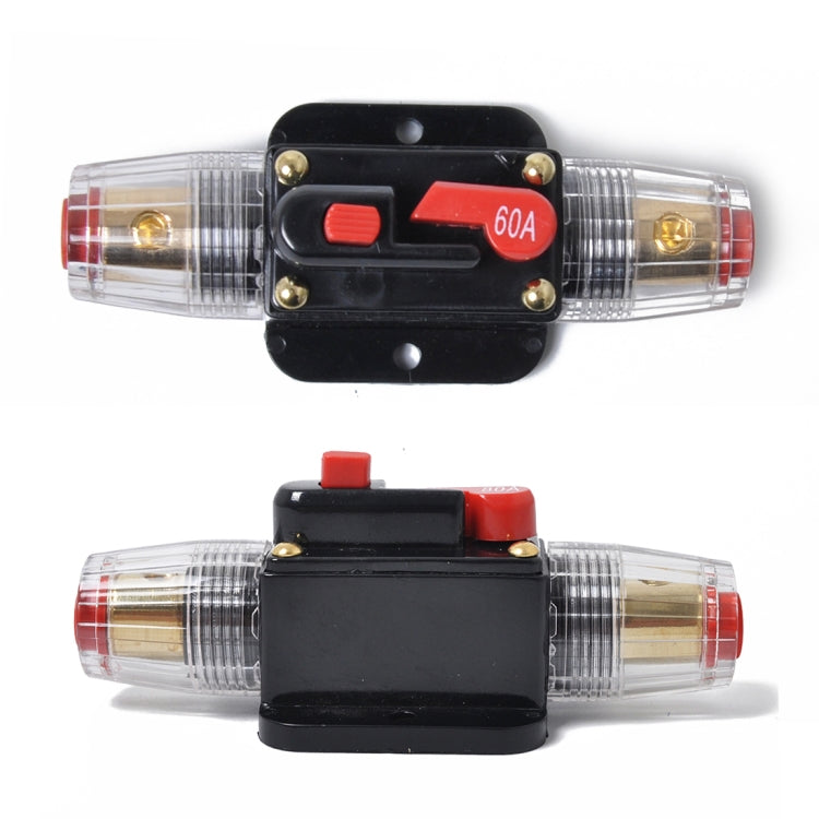 DC 12-24V Car Circuit Breaker Stereo Audio Fuse Holder Insurance 60A Fuse - Fuse by buy2fix | Online Shopping UK | buy2fix
